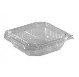 Set caserole PET, transparente, capac incorporat, 150 cc,unica folosinta,100 buc/set