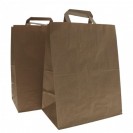 Pungi transport catering, Sacose transport catering natur, 32+17x33 cm, 20 buc/set