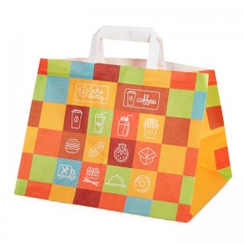 Set 25 sacose imprimate, catering, 32x22x24 cm