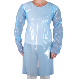 Set 10 Sorturi polietilena, de protectie, de unica folosinta , cu maneci lungi