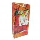 Sacose cadou din carton alb DCL, imprimate, 150x60x280 mm, set 10 buc