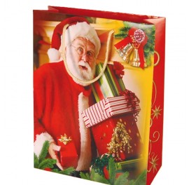 Punga cadou carton , Sacosa cadou carton, 35x12x41 cm, XXL, model Santa Claus, set 10 bucati Punga cadou carton , Sacosa cadou carton, 35x12x41 cm, XXL, model Santa Claus, set 10 bucati