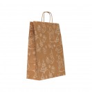 Punga cadou hartie , Sacosa cadou hartie, 32x12x41 cm, model CRACIUN8, set 20 bucati